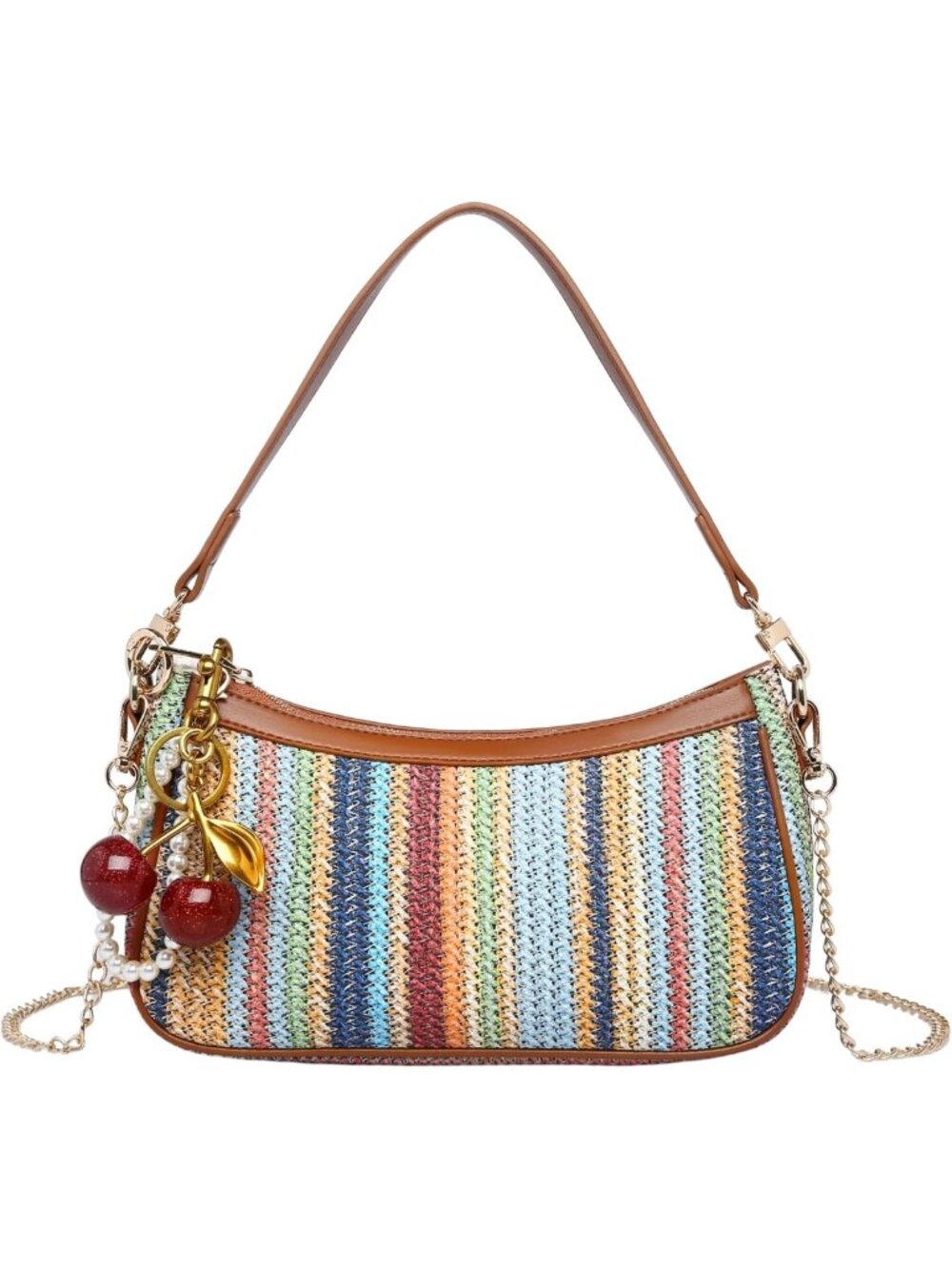 Chic Cherry Shoulder Bag for Women | Versatile Hobo Crossbody Clutch Handbag